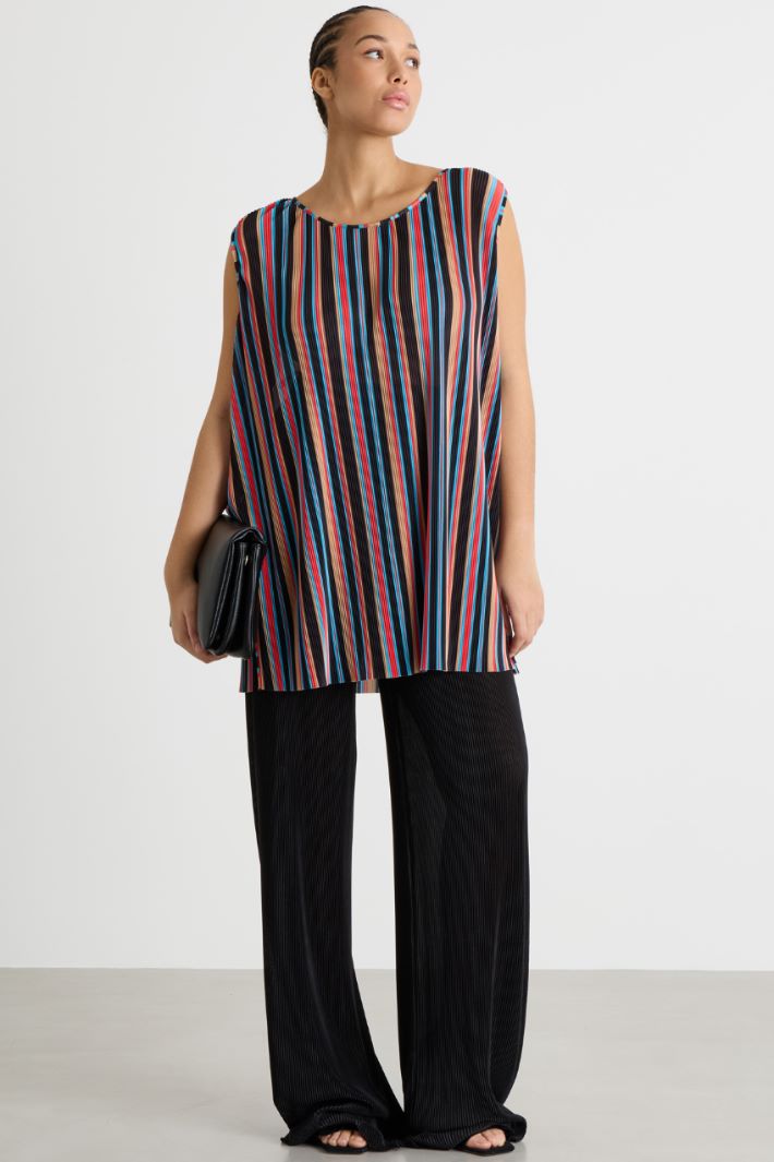 Top in jersey plissé Intrend