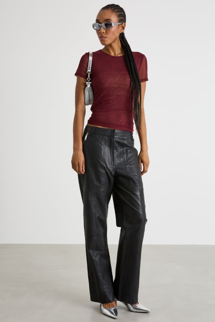 Stretch-tulle T-shirt Intrend