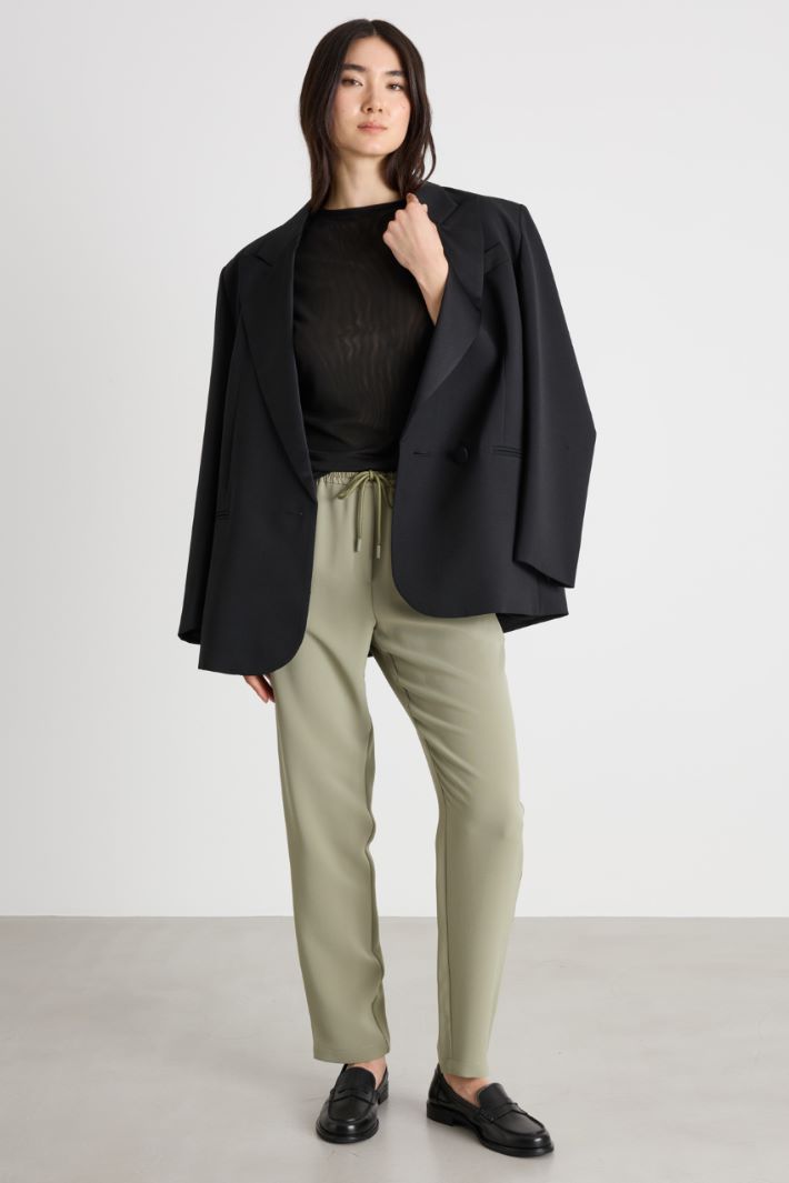 Stretch-tulle T-shirt Intrend