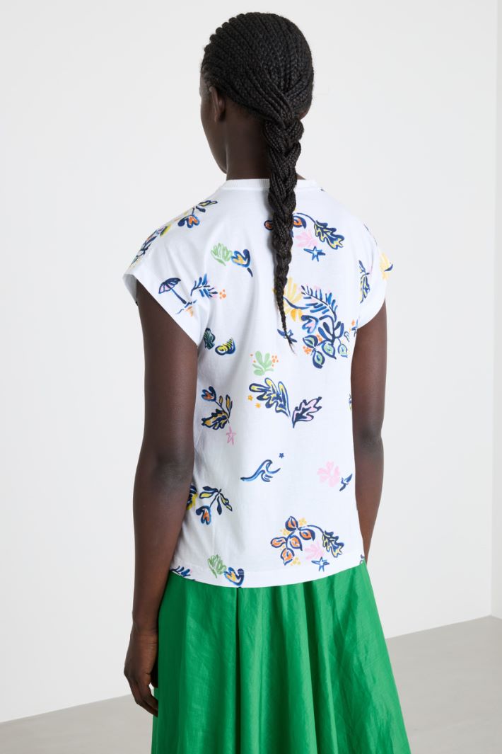 Bow-detail T-shirt Intrend - 4