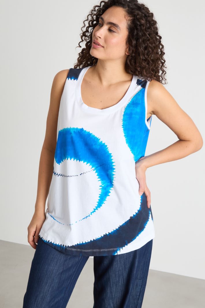 Tie-dye jersey vest Intrend - 2
