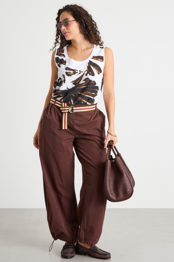 Tie-dye jersey vest Intrend