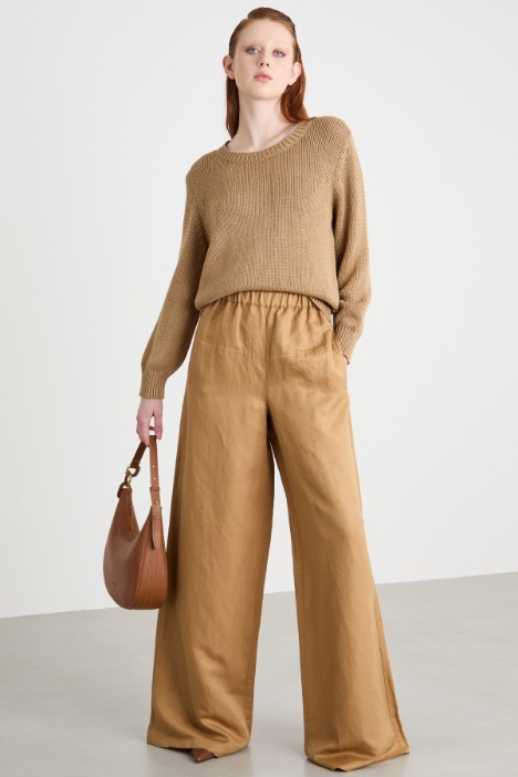 Straight-fit jumper with ribbed trims Intrend