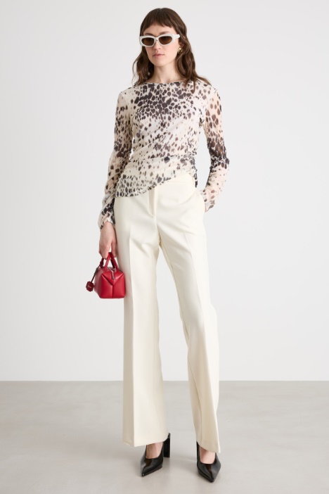 Printed Tulle Top Intrend