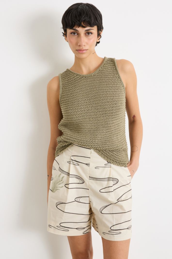 Ribbon-knit top Intrend - 2