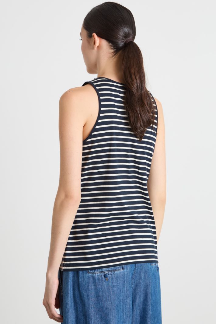 Fitted sequinned vest top Intrend - 4