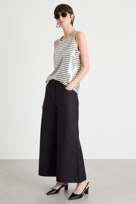 Fitted sequinned vest top Intrend