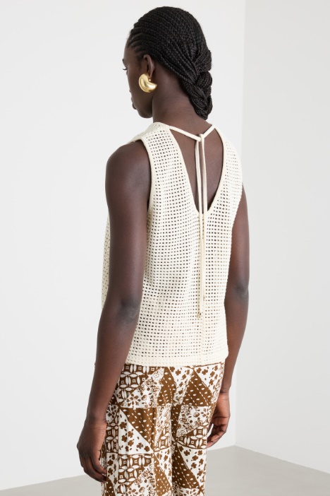 Top in rete di jersey