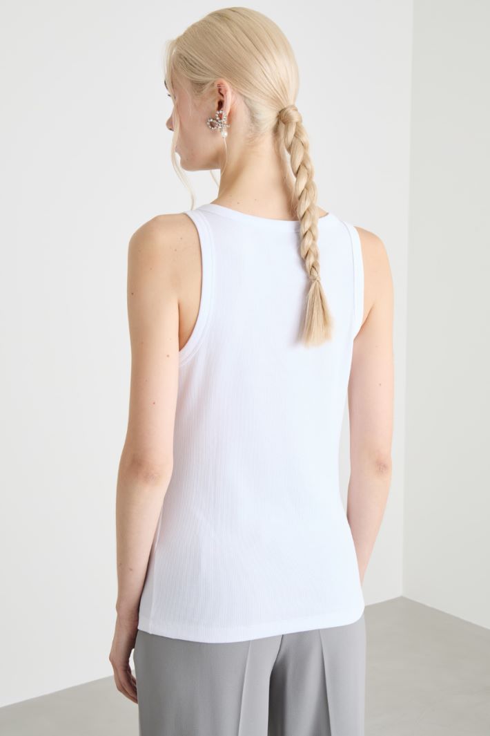 Crystal-embroidered top Intrend - 4