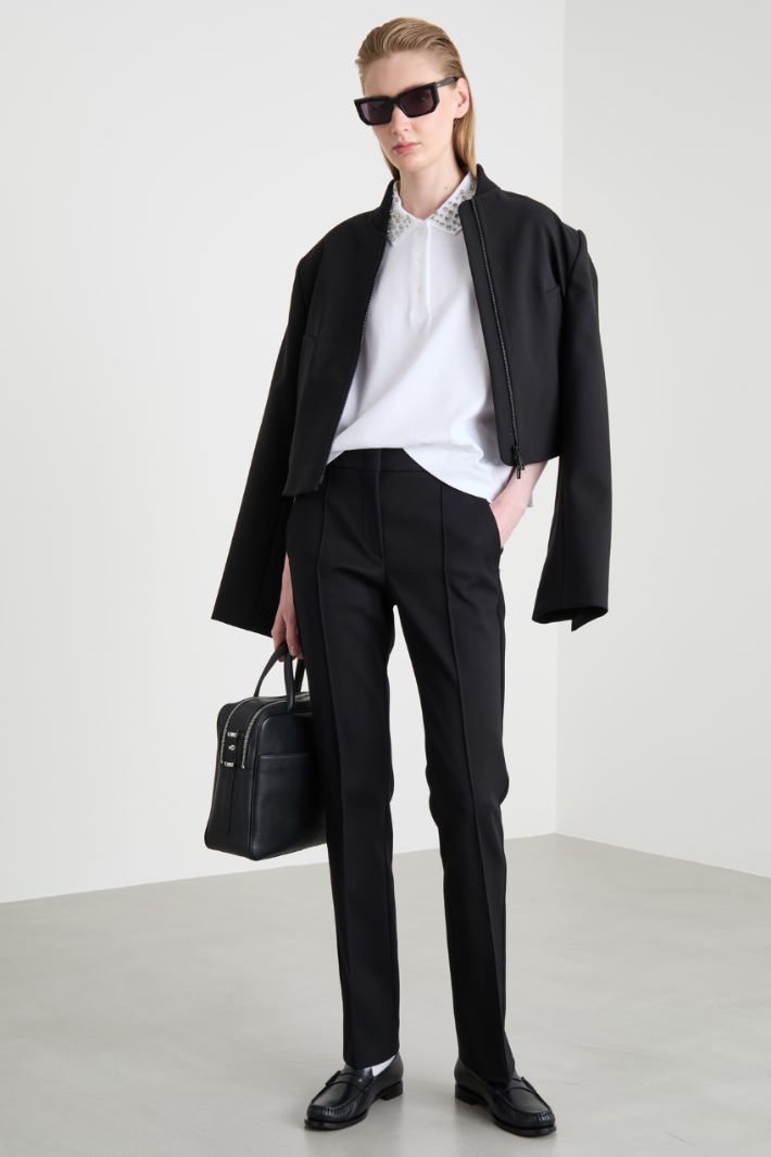 Polo con cristalli cabochon Intrend