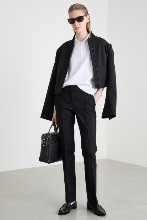 Polo con cristalli cabochon Intrend