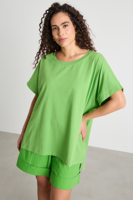 Relaxed-Fit Kimono-Sleeve T-Shirt Intrend