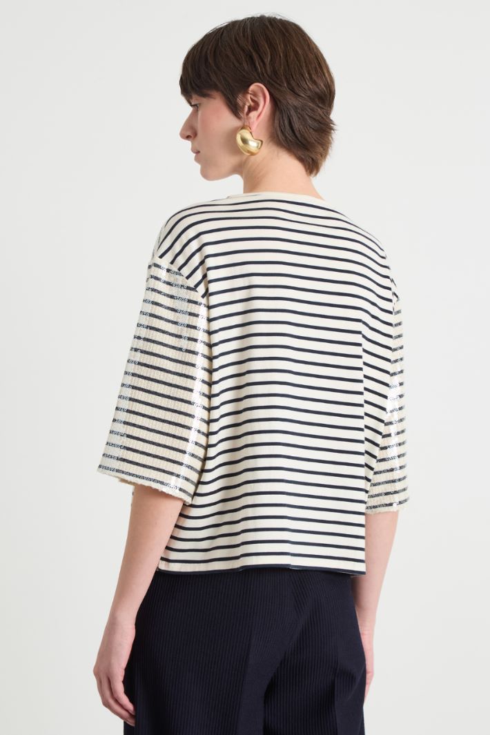 Sequin jersey T-shirt Intrend - 4