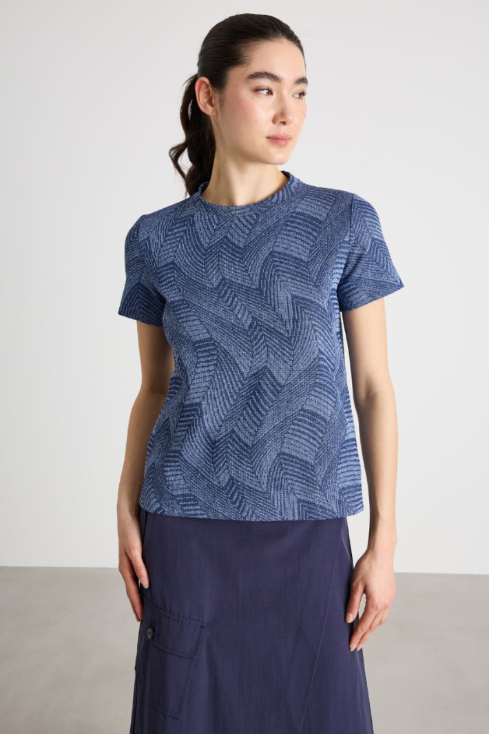 T-shirt jacquard Intrend - 2