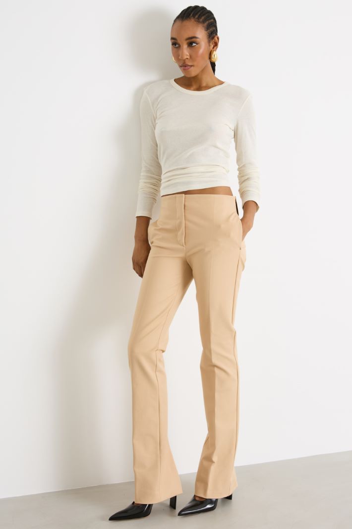 Long-sleeved tulle T-shirt Intrend