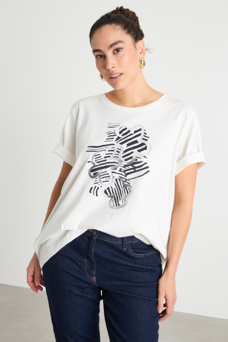 Longline jersey T-shirt Intrend