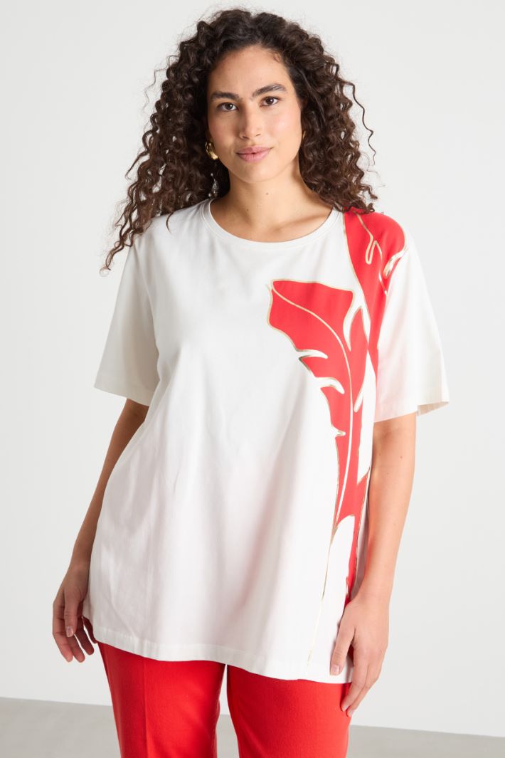 Longline jersey T-shirt Intrend - 2