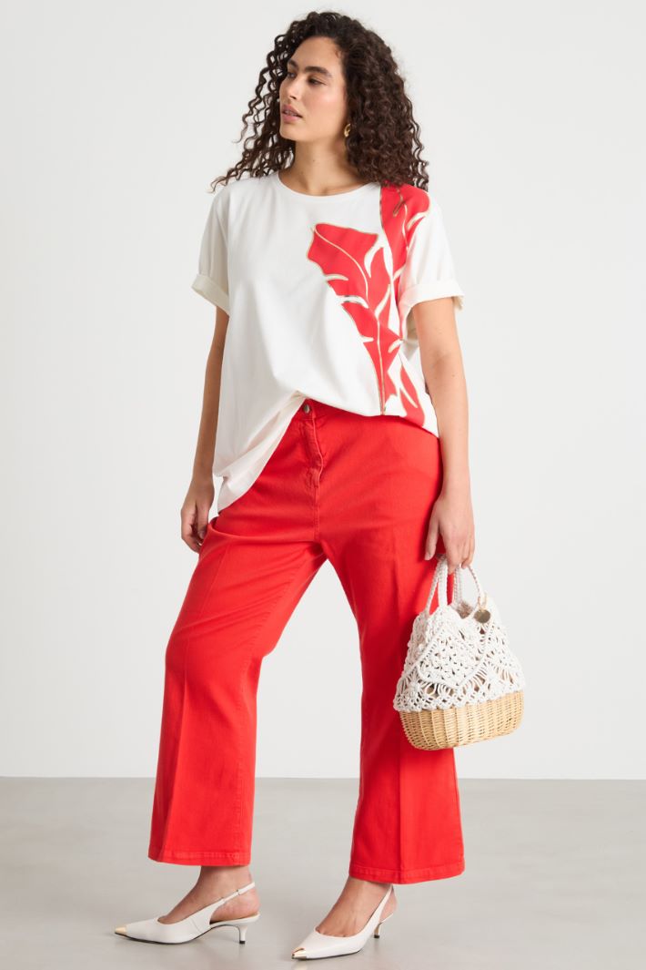 Longline jersey T-shirt Intrend