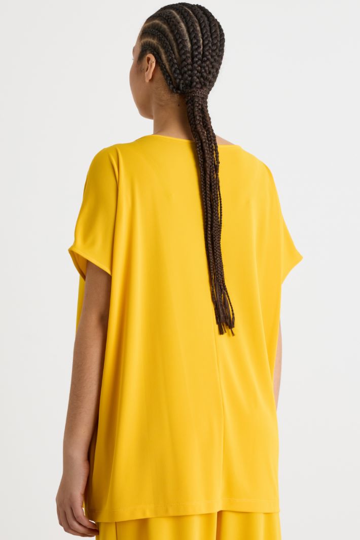 Jersey T-shirt with twist detail Intrend - 4