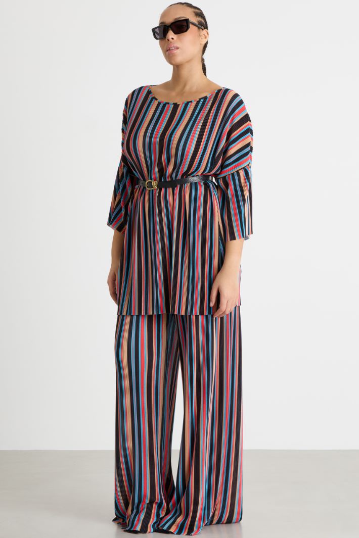 T-shirt in jersey plissé Intrend