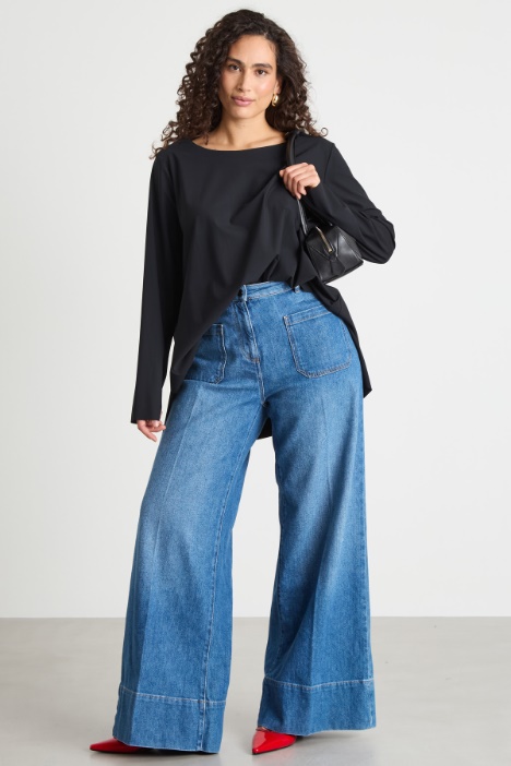 Long-sleeved jersey T-shirt Intrend