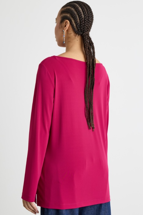 T-shirt ampia con maniche lunghe