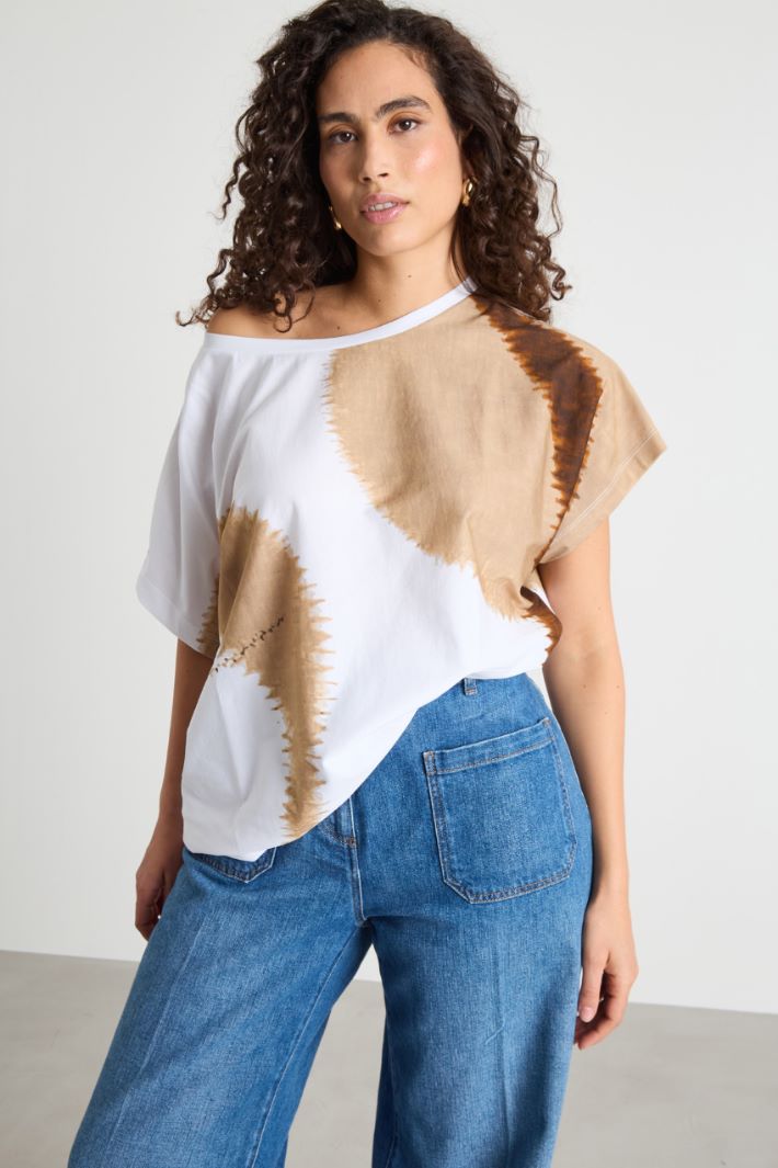 Tie-dye jersey T-shirt Intrend - 2