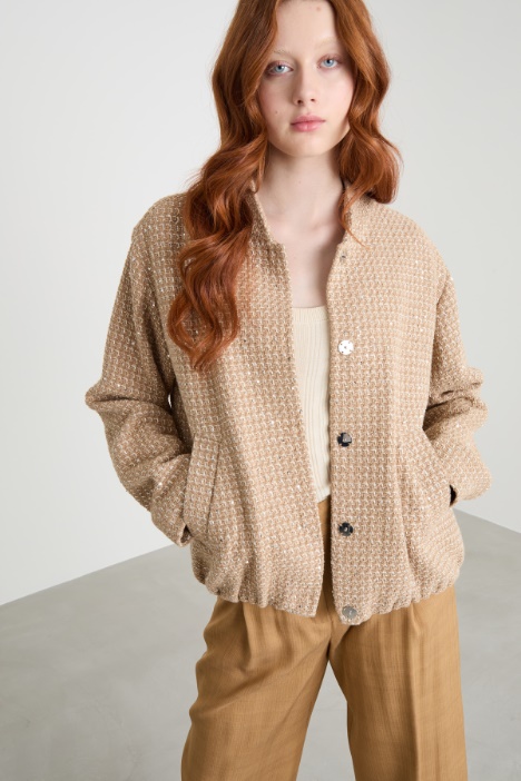Sequin bomber jacket Intrend