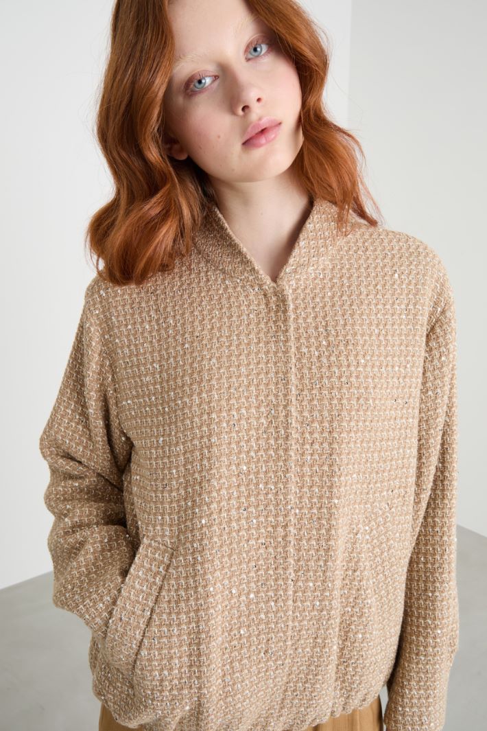 Sequin bomber jacket Intrend - 3