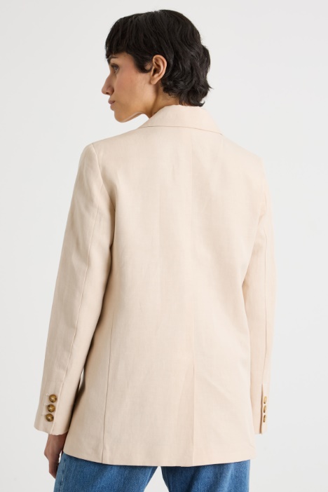 Blazer doppiopetto in twill