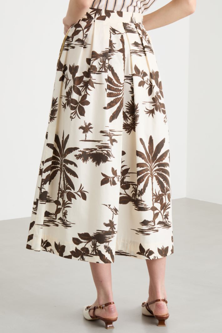 Printed midi skirt Intrend - 4