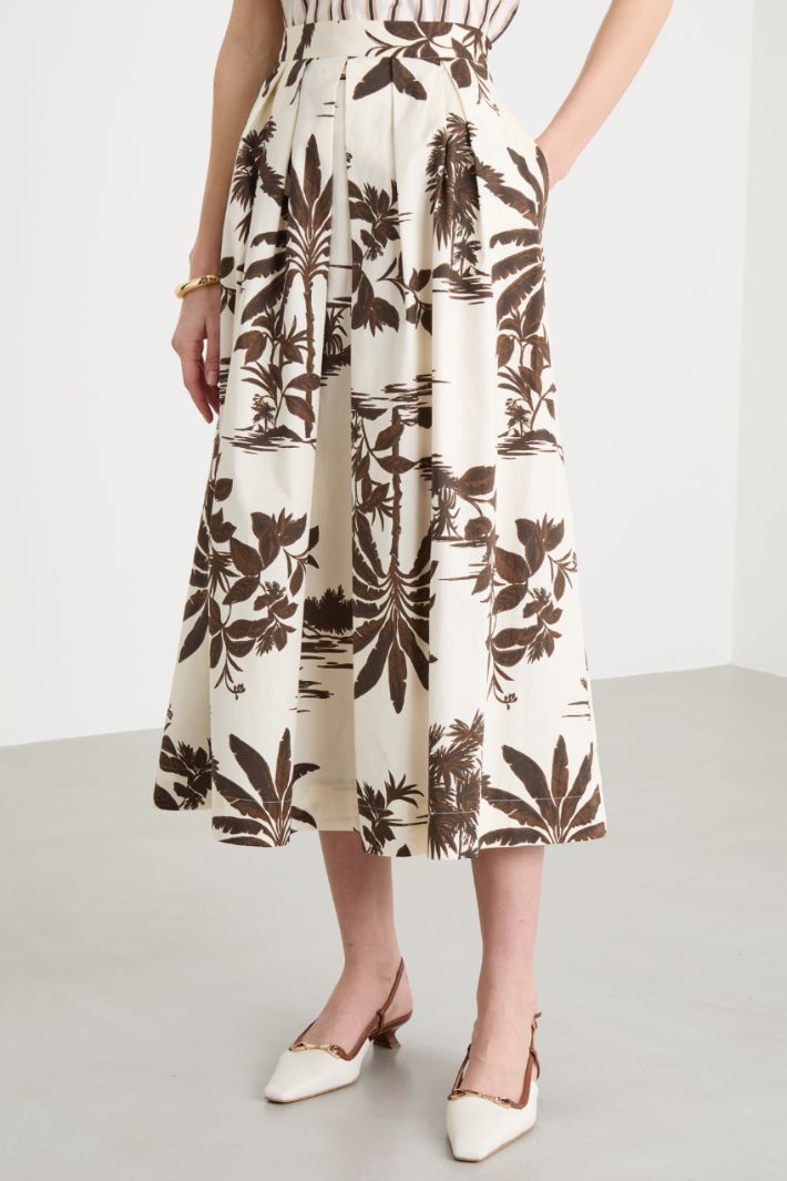 Printed midi skirt Intrend - 2