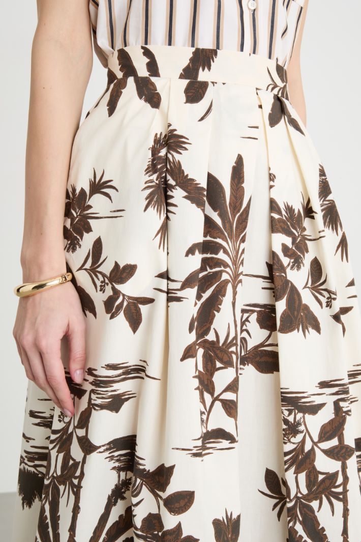 Printed midi skirt Intrend - 3