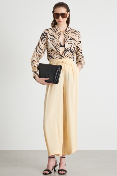 Animal print satin blouse Intrend