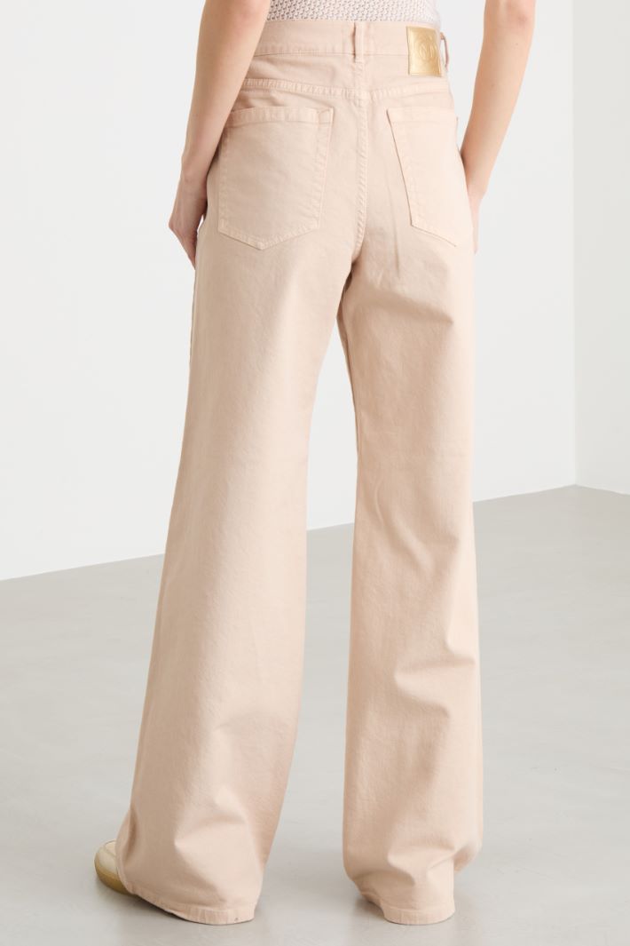 Stretch Bull Palazzo Trousers Intrend - 4