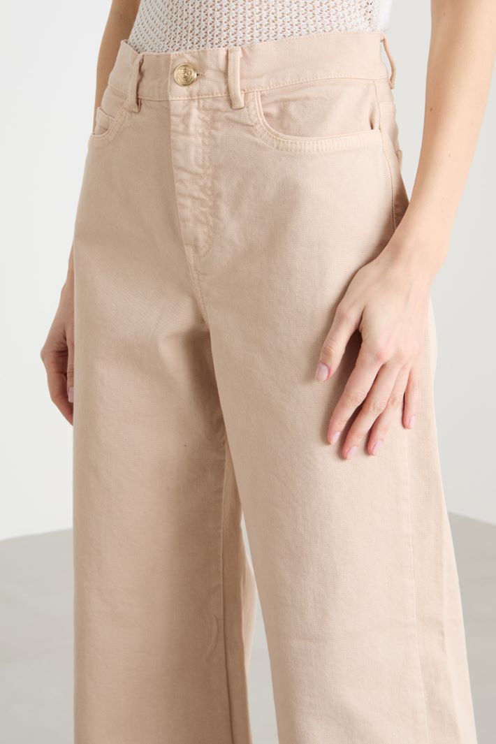 Stretch Bull Palazzo Trousers Intrend - 3