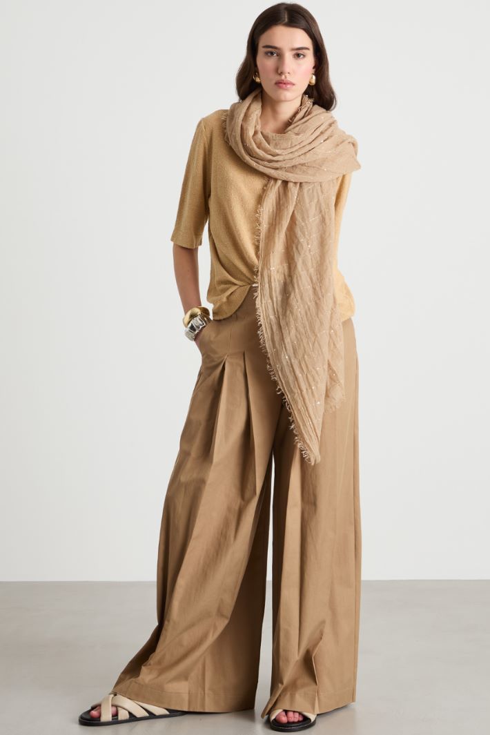 Pleated wide-leg trousers Intrend