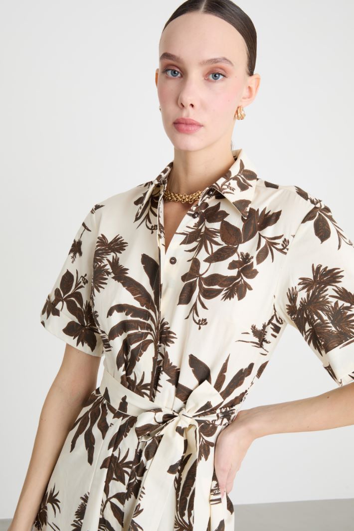 Stretch Poplin Shirt Dress Intrend - 3