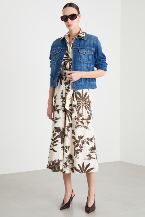 Stretch Poplin Shirt Dress Intrend