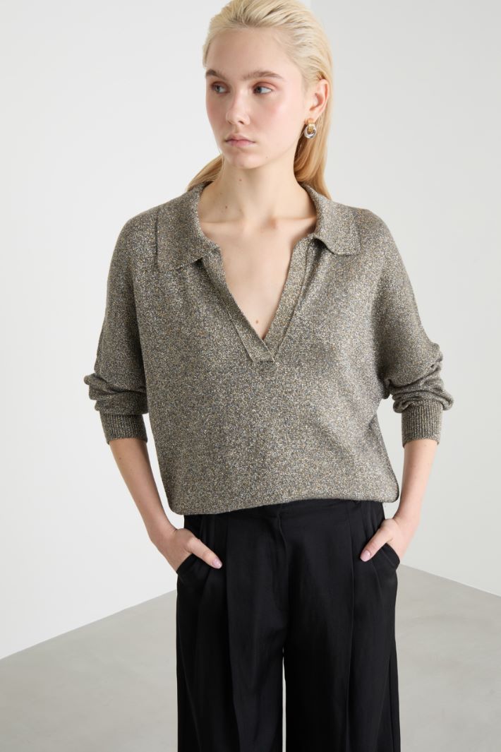 Polo-collar jumper Intrend - 2