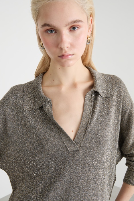 Maglia con colletto a polo
