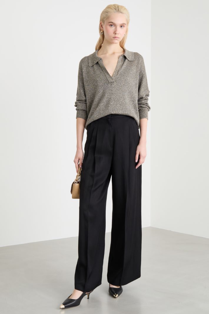 Polo-collar jumper Intrend