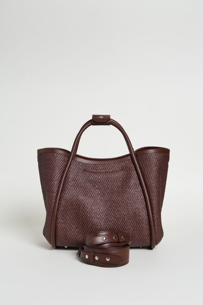 Borsa in tessuto effetto rafia Intrend - 3