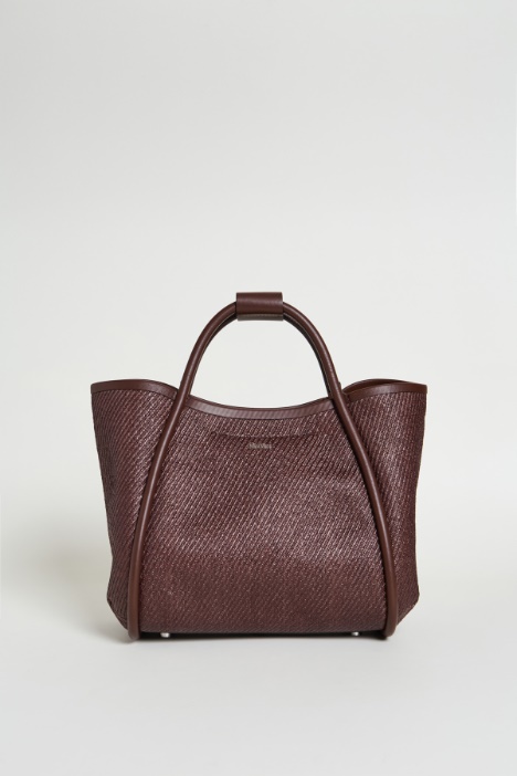 Borsa in tessuto effetto rafia Intrend