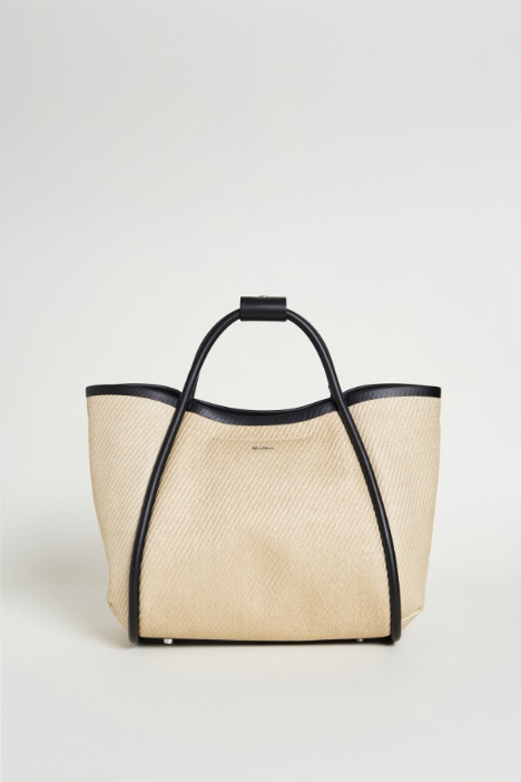 Borsa in tessuto effetto rafia Intrend