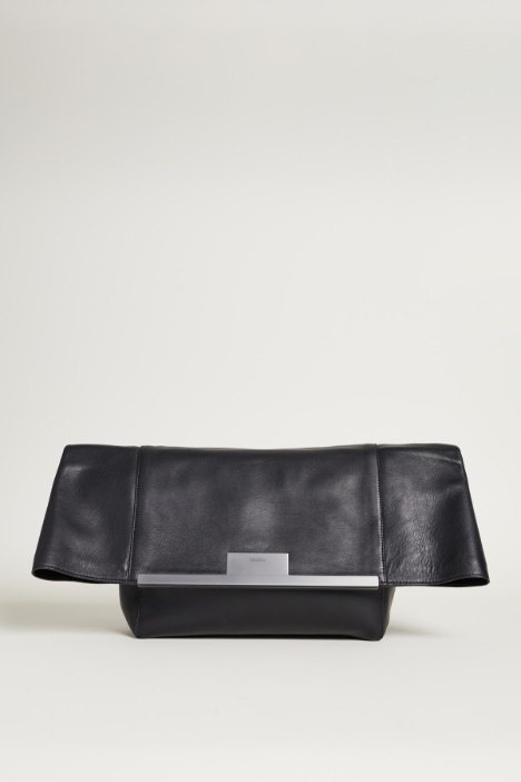 Large leather clutch Intrend