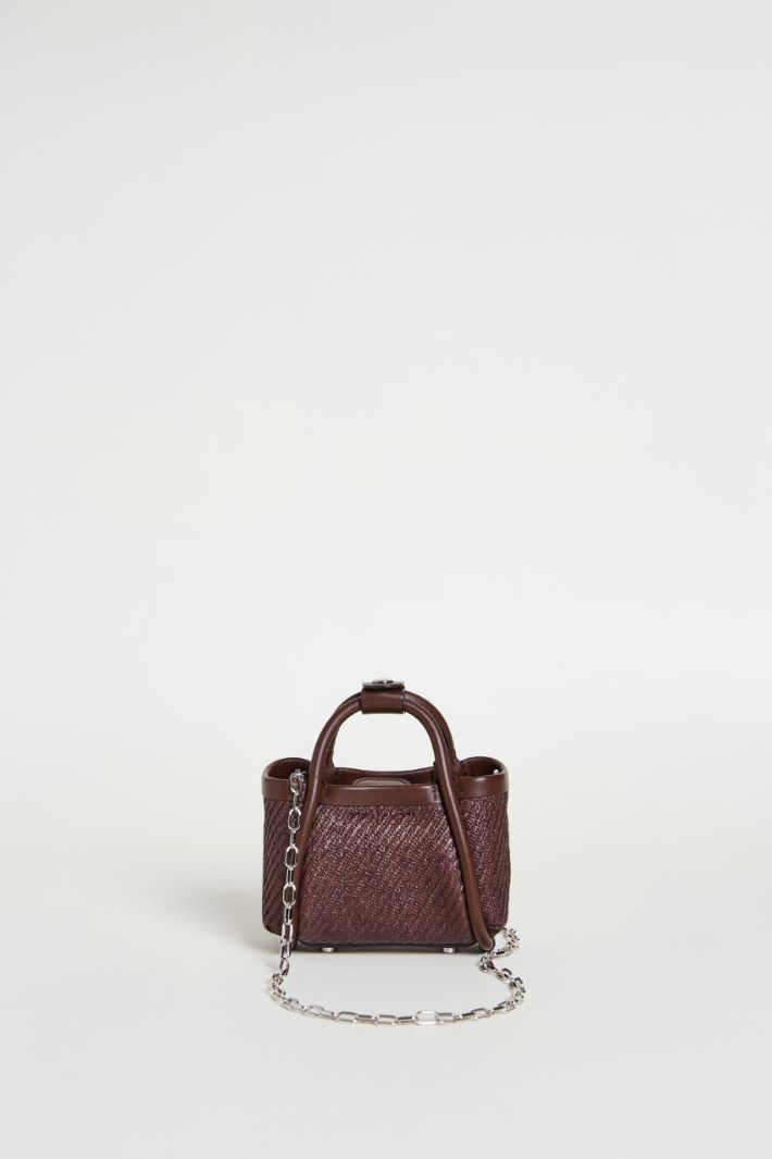 Raffia-effect mini bag Intrend - 3