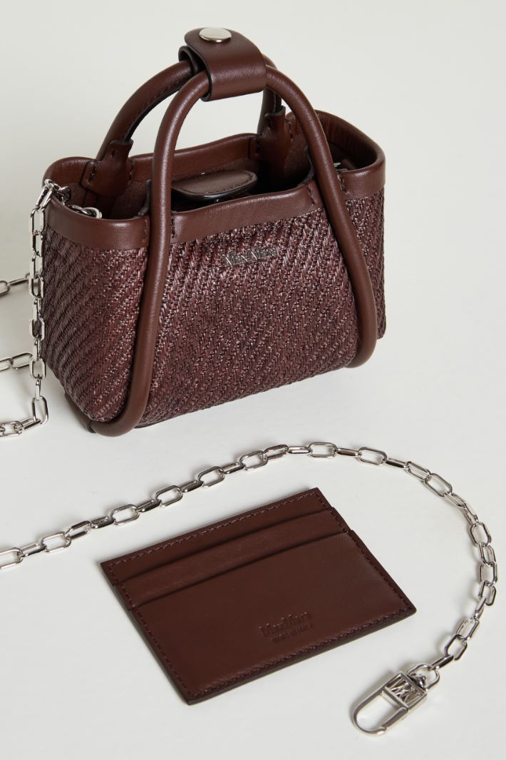 Raffia-effect mini bag Intrend - 4