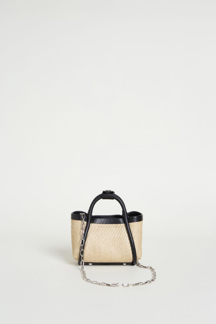 Raffia-effect mini bag Intrend - 3