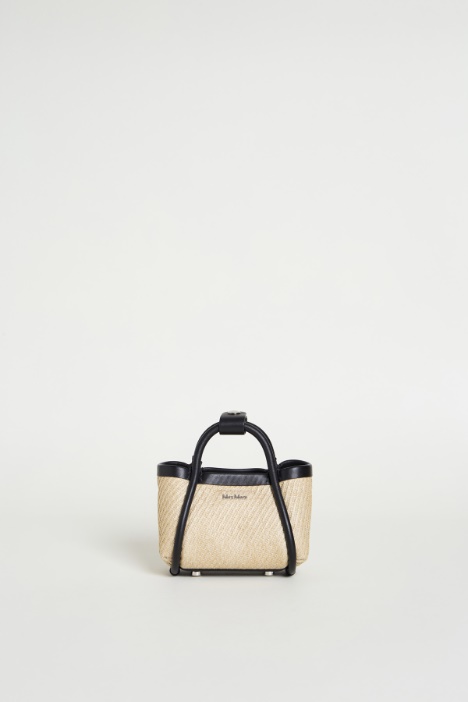 Raffia-effect mini bag Intrend